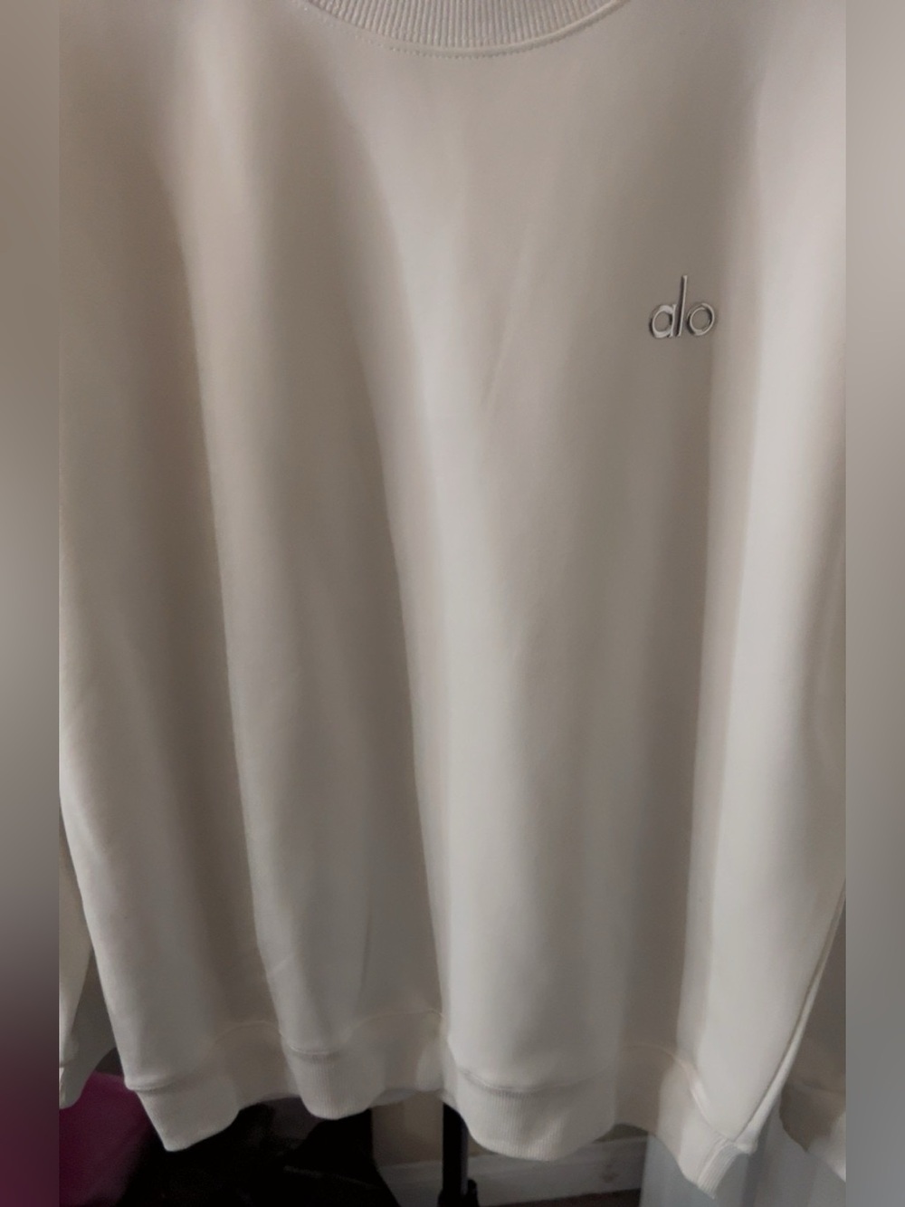 Alo color Cream Crewneck Sweatshirt